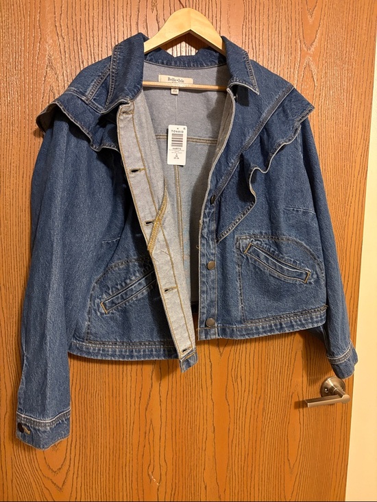 torrid Jackets & Blazers - Belle isle ruffle denim jacket